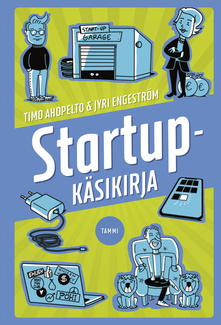 Kirjankuvitus Startup-käsikirjaan by minä!